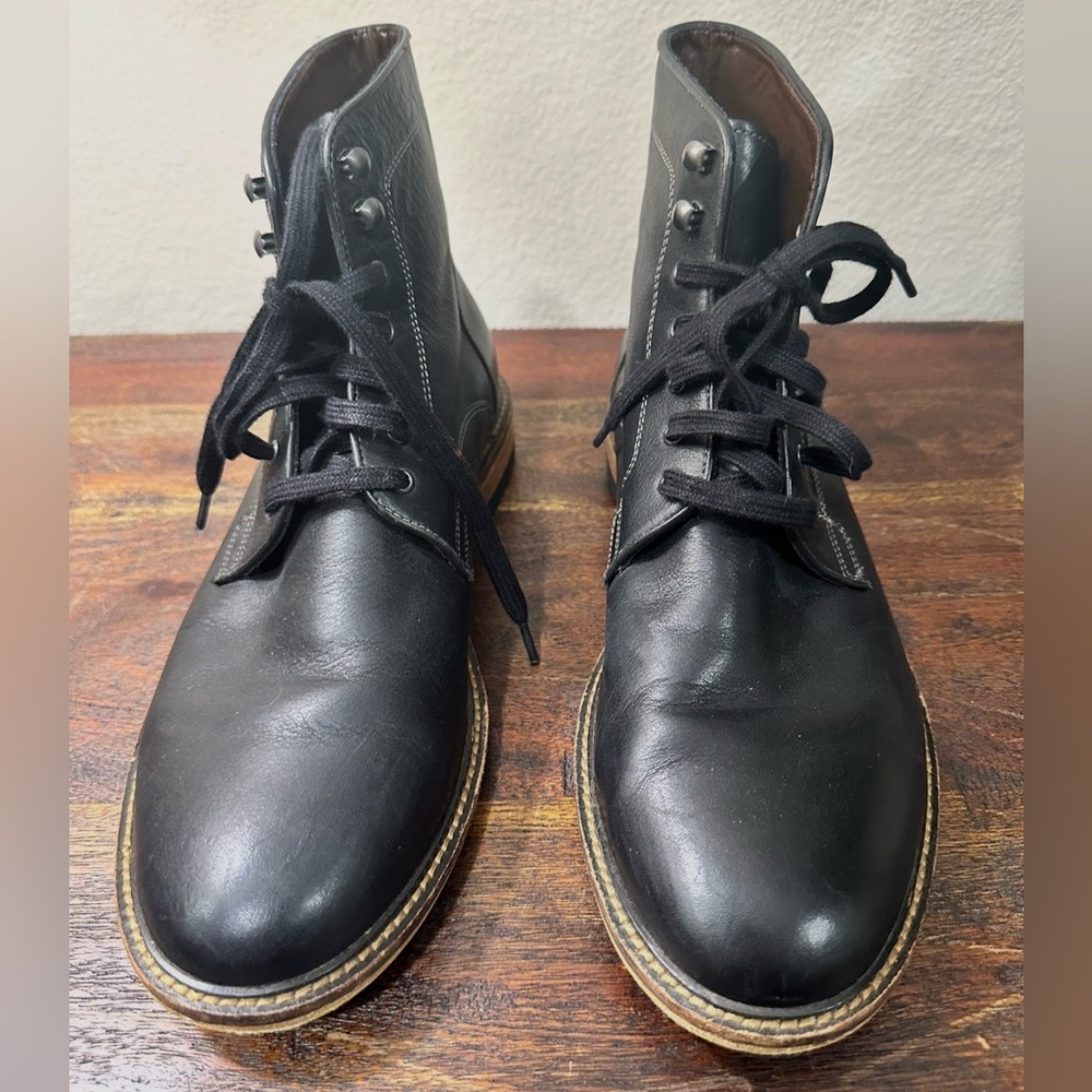 Warfield & grand‎ Men's Black Leather lace up Boots size 9